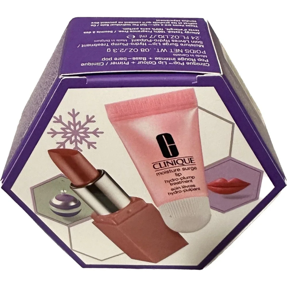 Clinique 2-Pc Lip Luxury Gift Set Travel Size.